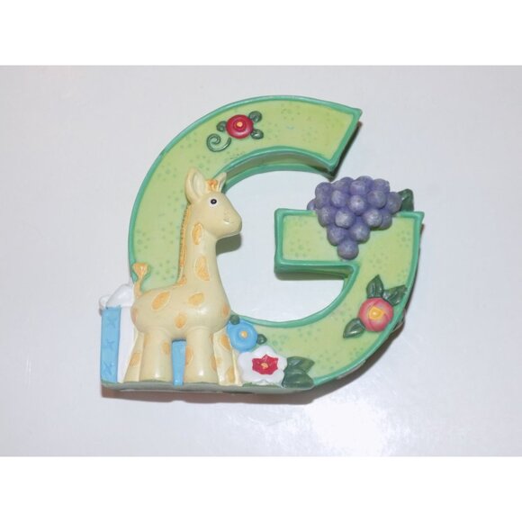 Unlisted Other - Vintage Mary Engelbreit Alphabet Letter Initial G Giraffe Grapes Gift 1999